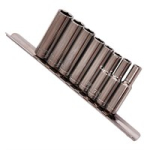 Amtech 9pc 1/4" Drive Metric Deep Socket Set